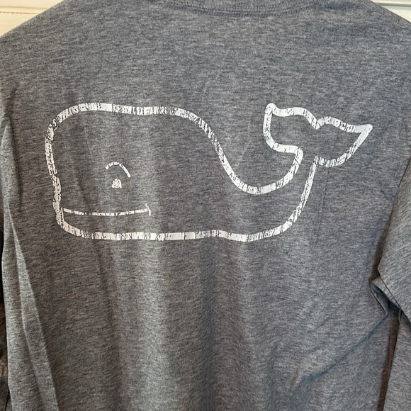 Vineyard Vines long sleeved weathered gray pocket tee - Picture 4 of 5